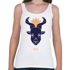 PRINTFASHION Bak minta - Női atléta - Fehér női trikó