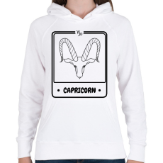 PRINTFASHION bak - Női kapucnis pulóver - Fehér