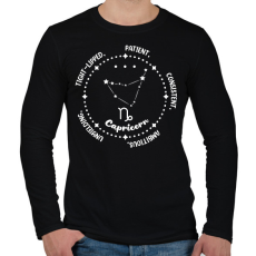 PRINTFASHION Bak tulajdonságok - Férfi hosszú ujjú póló - Fekete