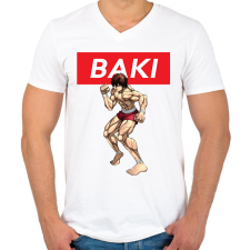 PRINTFASHION bakio - Férfi V-nyakú póló - Fehér férfi póló