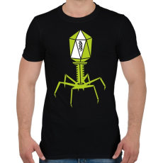 PRINTFASHION bakteriofág - Férfi póló - Fekete