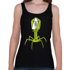 PRINTFASHION bakteriofág - Női atléta - Fekete női trikó
