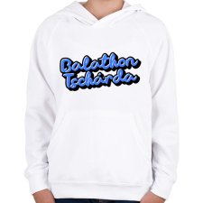 PRINTFASHION Balathon Tschárda - Gyerek kapucnis pulóver - Fehér gyerek pulóver, kardigán