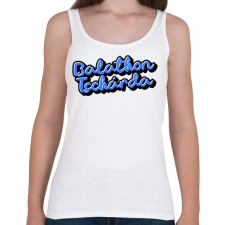 PRINTFASHION Balathon Tschárda - Női atléta - Fehér női trikó