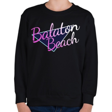 PRINTFASHION Balaton Beach - Gyerek pulóver - Fekete