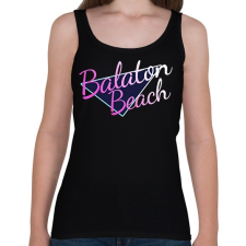 PRINTFASHION Balaton Beach - Női atléta - Fekete női trikó