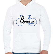 PRINTFASHION Balaton bringa - Férfi kapucnis pulóver - Fehér