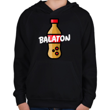 PRINTFASHION BALATON COKE - Gyerek kapucnis pulóver - Fekete gyerek pulóver, kardigán