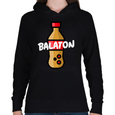 PRINTFASHION BALATON COKE - Női kapucnis pulóver - Fekete