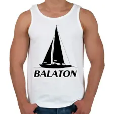 PRINTFASHION balaton - Férfi atléta - Fehér atléta, trikó