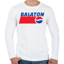PRINTFASHION BALATON  - Férfi hosszú ujjú póló - Fehér férfi póló