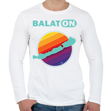 PRINTFASHION Balaton  - Férfi hosszú ujjú póló - Fehér