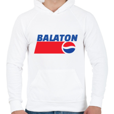 PRINTFASHION BALATON  - Férfi kapucnis pulóver - Fehér