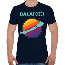 PRINTFASHION Balaton  - Férfi póló - Sötétkék férfi póló