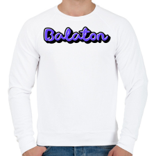 PRINTFASHION Balaton - Férfi pulóver - Fehér férfi pulóver, kardigán