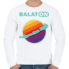 PRINTFASHION Balaton  - Férfi pulóver - Fehér