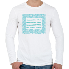 PRINTFASHION Balaton - Gárdonyi G. - Férfi hosszú ujjú póló - Fehér