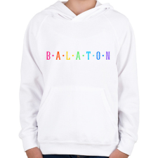 PRINTFASHION BALATON - Gyerek kapucnis pulóver - Fehér gyerek pulóver, kardigán