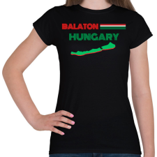 PRINTFASHION Balaton Hungary - Női póló - Fekete női póló