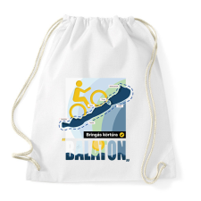 PRINTFASHION Balaton körbetekerés - Sportzsák, Tornazsák - Fehér tornazsák