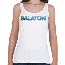 PRINTFASHION Balaton - Női atléta - Fehér női trikó