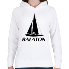PRINTFASHION balaton - Női kapucnis pulóver - Fehér