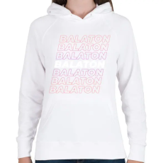 PRINTFASHION Balaton - Női kapucnis pulóver - Fehér