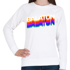 PRINTFASHION Balaton - Női pulóver - Fehér női pulóver, kardigán