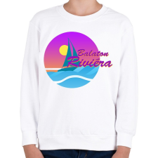 PRINTFASHION Balaton Riviéra - Gyerek pulóver - Fehér gyerek pulóver, kardigán