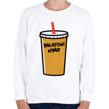 PRINTFASHION BALATONI NYÁR - Gyerek pulóver - Fehér gyerek pulóver, kardigán
