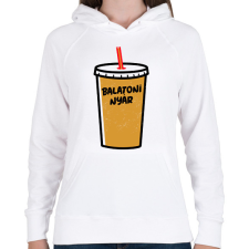 PRINTFASHION BALATONI NYÁR - Női kapucnis pulóver - Fehér női pulóver, kardigán