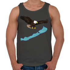 PRINTFASHION Balatoni sas - Férfi atléta - Sötétszürke