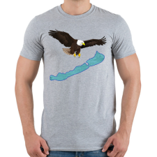 PRINTFASHION Balatoni sas - Férfi póló - Sport szürke férfi póló