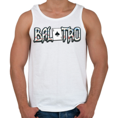 PRINTFASHION Balatro - Férfi atléta - Fehér
