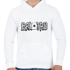 PRINTFASHION Balatro - Férfi kapucnis pulóver - Fehér férfi pulóver, kardigán