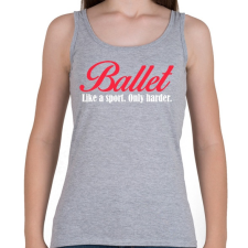 PRINTFASHION Balett - Női atléta - Sport szürke női trikó