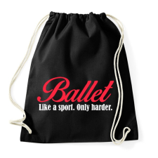 PRINTFASHION Balett - Sportzsák, Tornazsák - Fekete tornazsák