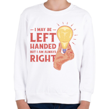 PRINTFASHION Balkezes szlogen - Gyerek pulóver - Fehér gyerek pulóver, kardigán