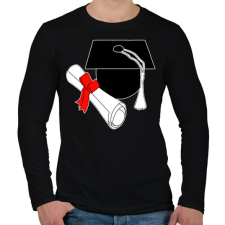 PRINTFASHION Ballagás  - Férfi hosszú ujjú póló - Fekete férfi póló