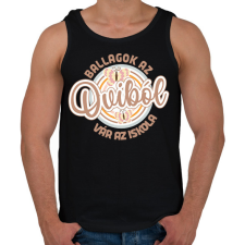 PRINTFASHION Ballagok az oviból - Férfi atléta - Fekete női trikó