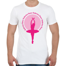 PRINTFASHION Ballerina Dance - Férfi póló - Fehér férfi póló