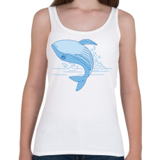 PRINTFASHION Bálna - Női atléta - Fehér