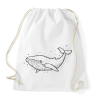 PRINTFASHION bálna - Sportzsák, Tornazsák - Fehér