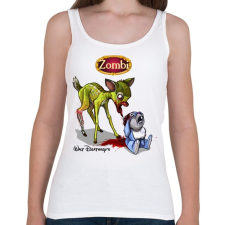 PRINTFASHION Bambi - Női atléta - Fehér női trikó