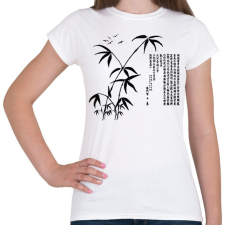 PRINTFASHION bambusz - Női póló - Fehér női póló