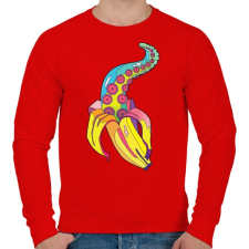PRINTFASHION Banán csáp - Férfi pulóver - Piros férfi pulóver, kardigán