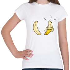 PRINTFASHION Banán love - Női póló - Fehér női póló