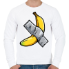 PRINTFASHION Banán művészet - Férfi pulóver - Fehér