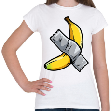 PRINTFASHION Banán művészet - Női póló - Fehér