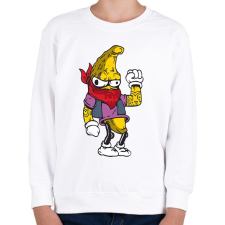 PRINTFASHION Banana Johnny - Gyerek pulóver - Fehér gyerek póló